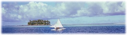 Sailing through Haufaga Pass - 1984